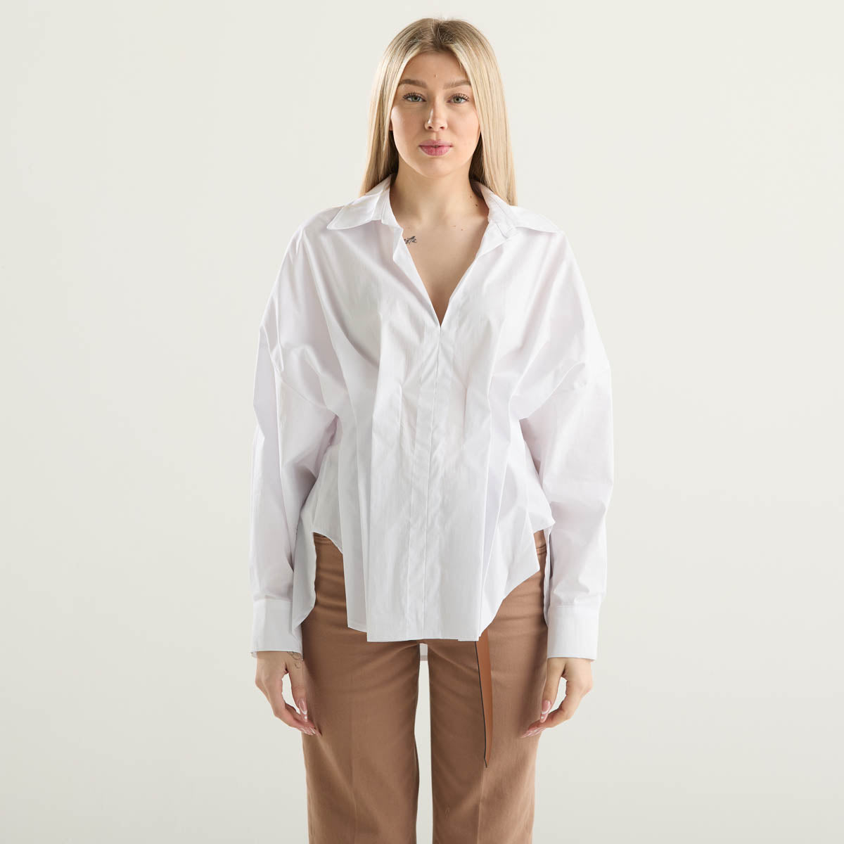 Haveone camicia in popeline bianca