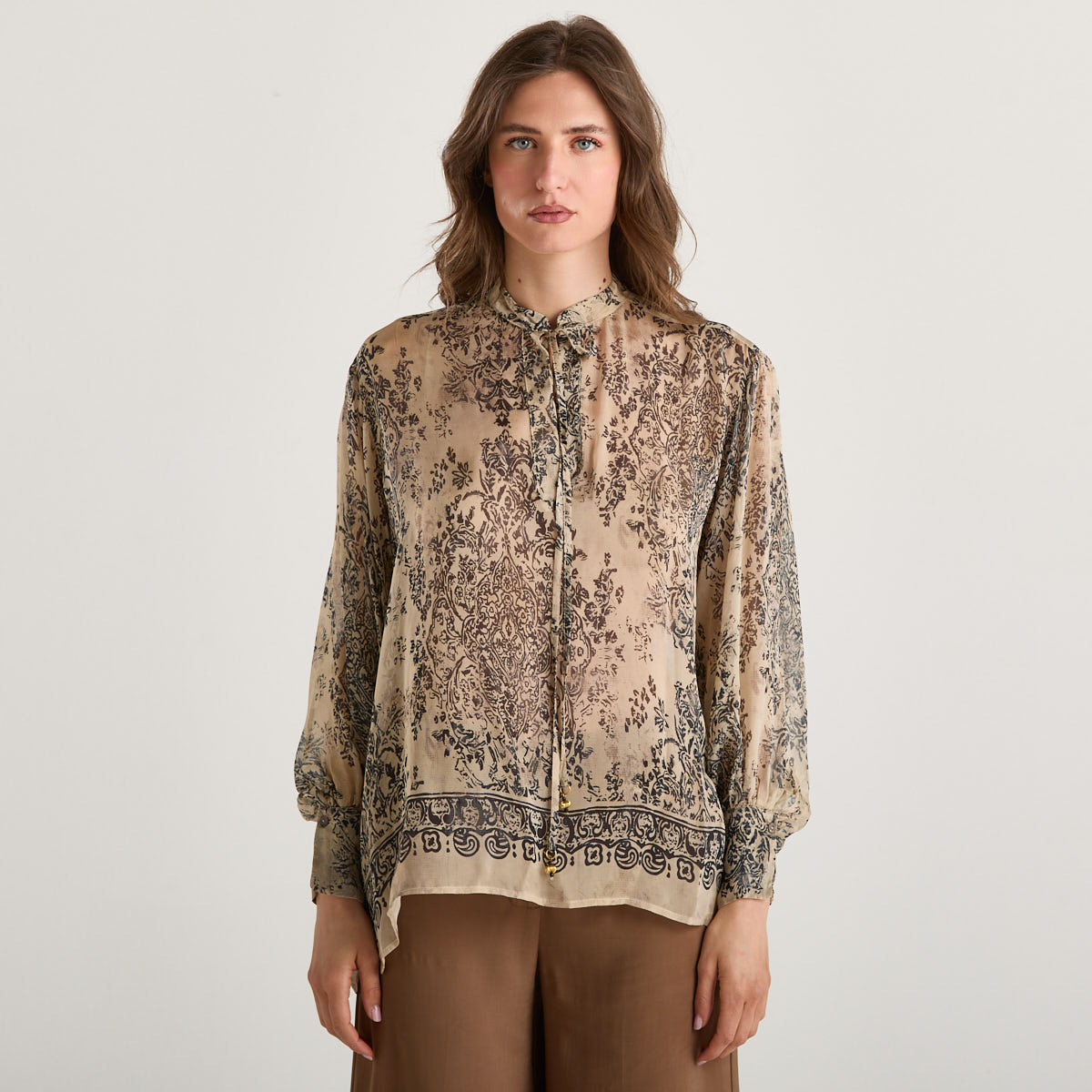 Philia Loft camicia in tessuto leggero fantasia