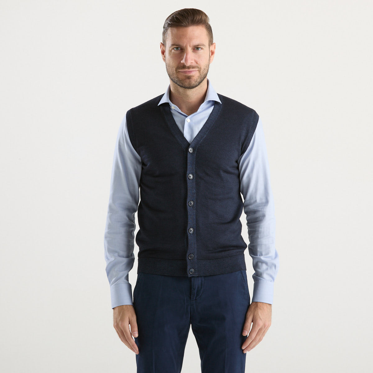 Daniele Fiesoli gilet in tessuto blu