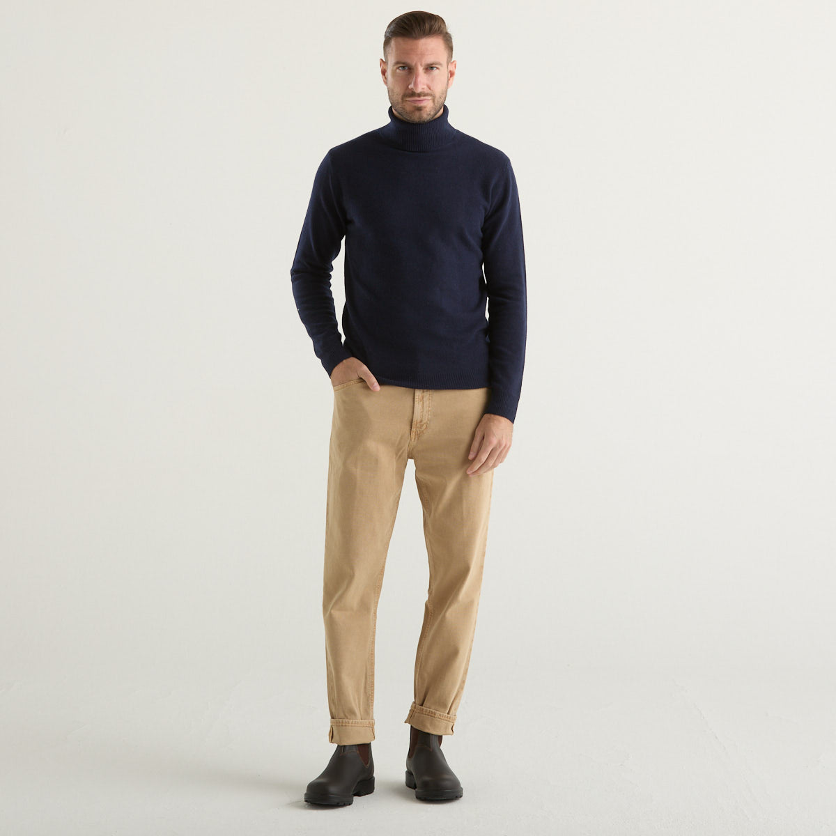 Daniele Fiesoli maglione a collo alto tessuto blu