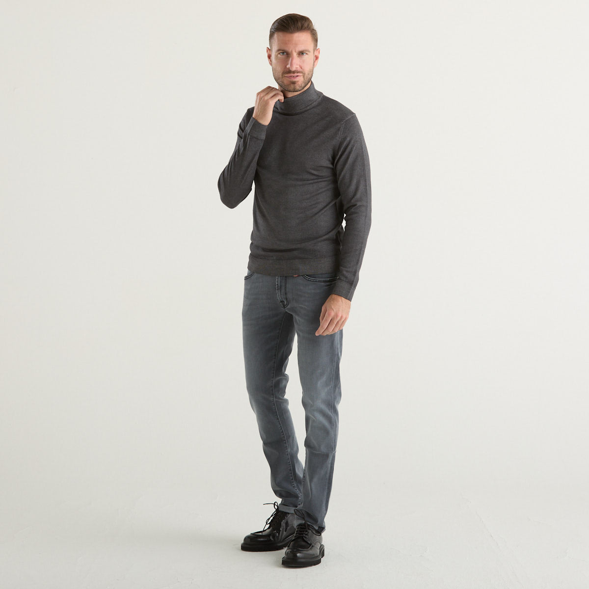 Daniele Fiesoli dolcevita in tessuto grigio