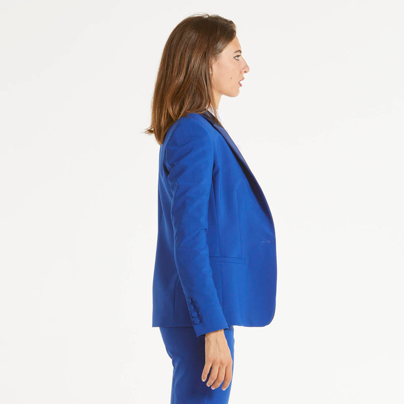 Dondup blazer monopetto blu elettrico