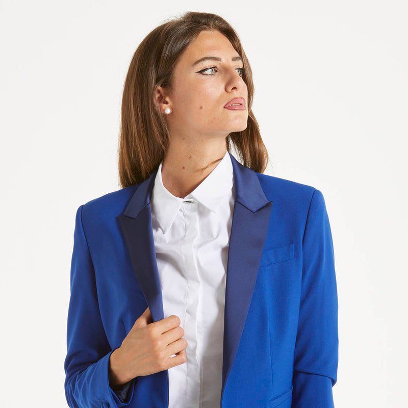 Dondup blazer monopetto blu elettrico