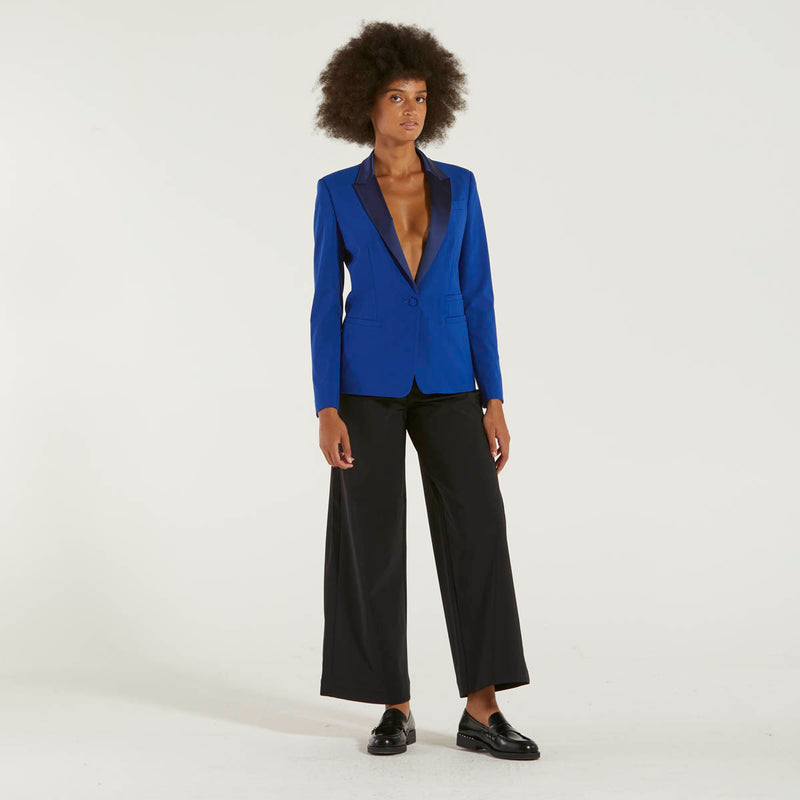 Dondup blazer monopetto blu elettrico