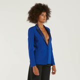 Dondup blazer monopetto blu elettrico