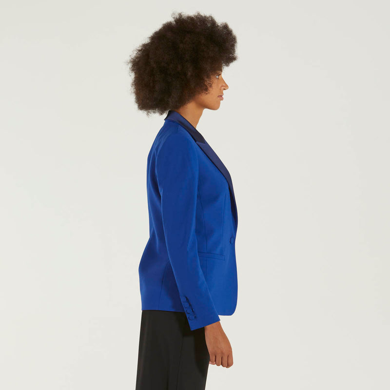 Dondup blazer monopetto blu elettrico