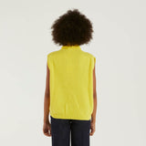 Department5 maglione smanicato collo alto giallo