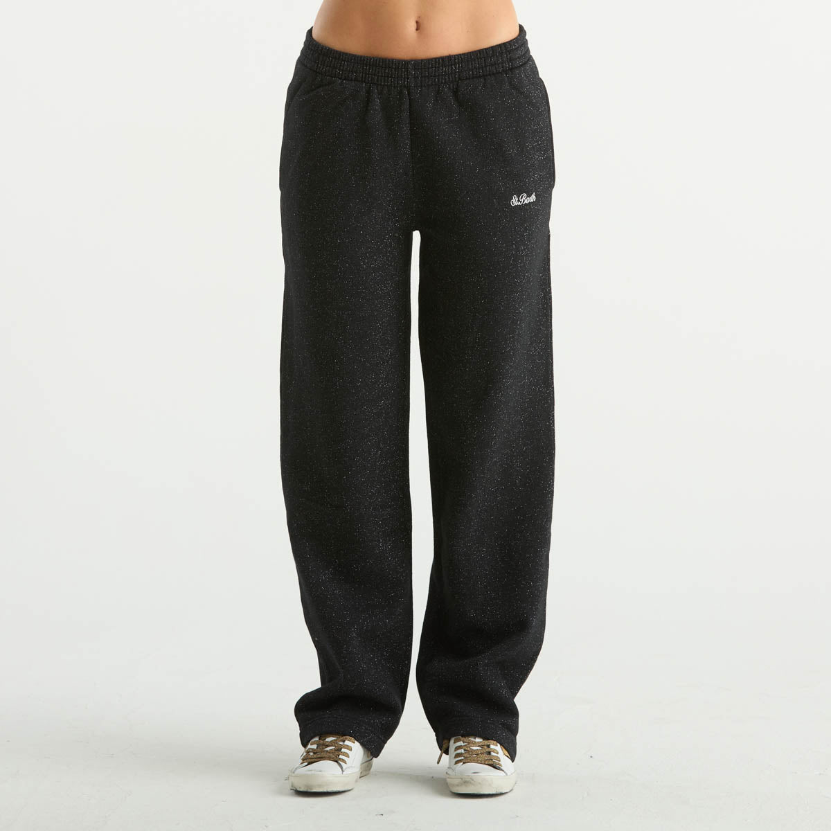 Mc2 Saint Barth pantalone deena lurex nero