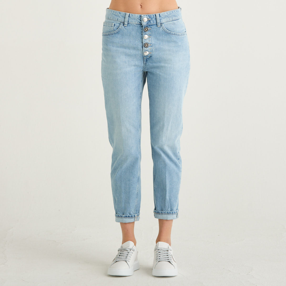 Dondup jeans koons gioello in denim chiaro