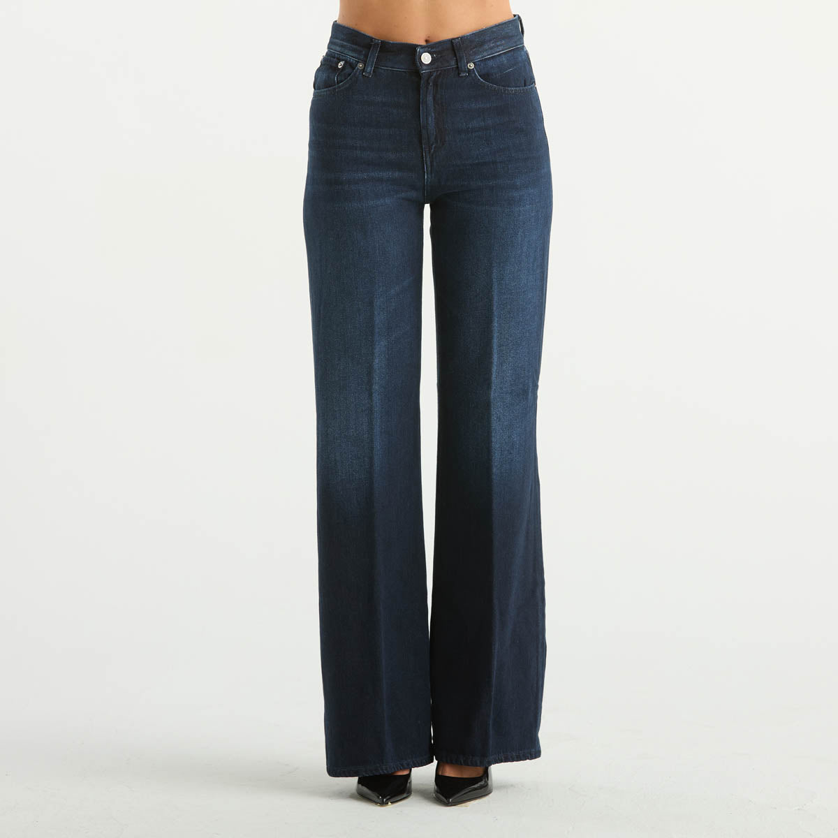 Dondup jeans amber in denim blu scuro