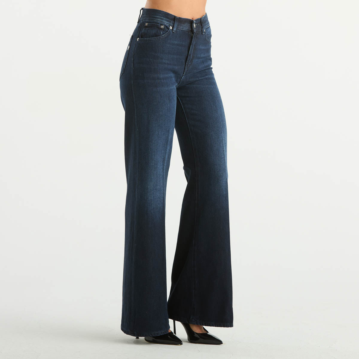 Dondup jeans amber in denim blu scuro