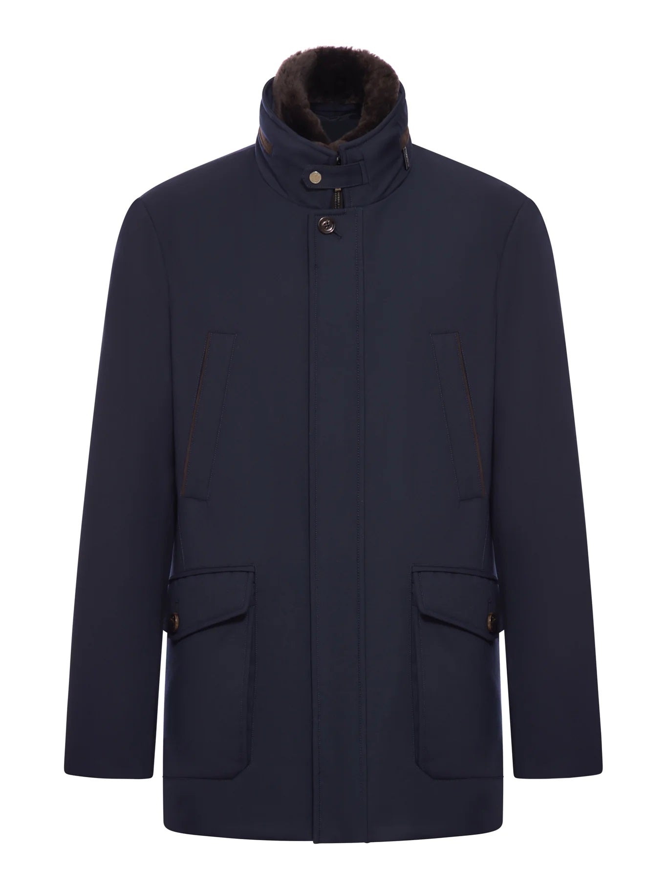 Moorer Giubbotto Drivr Pum tessuto blu