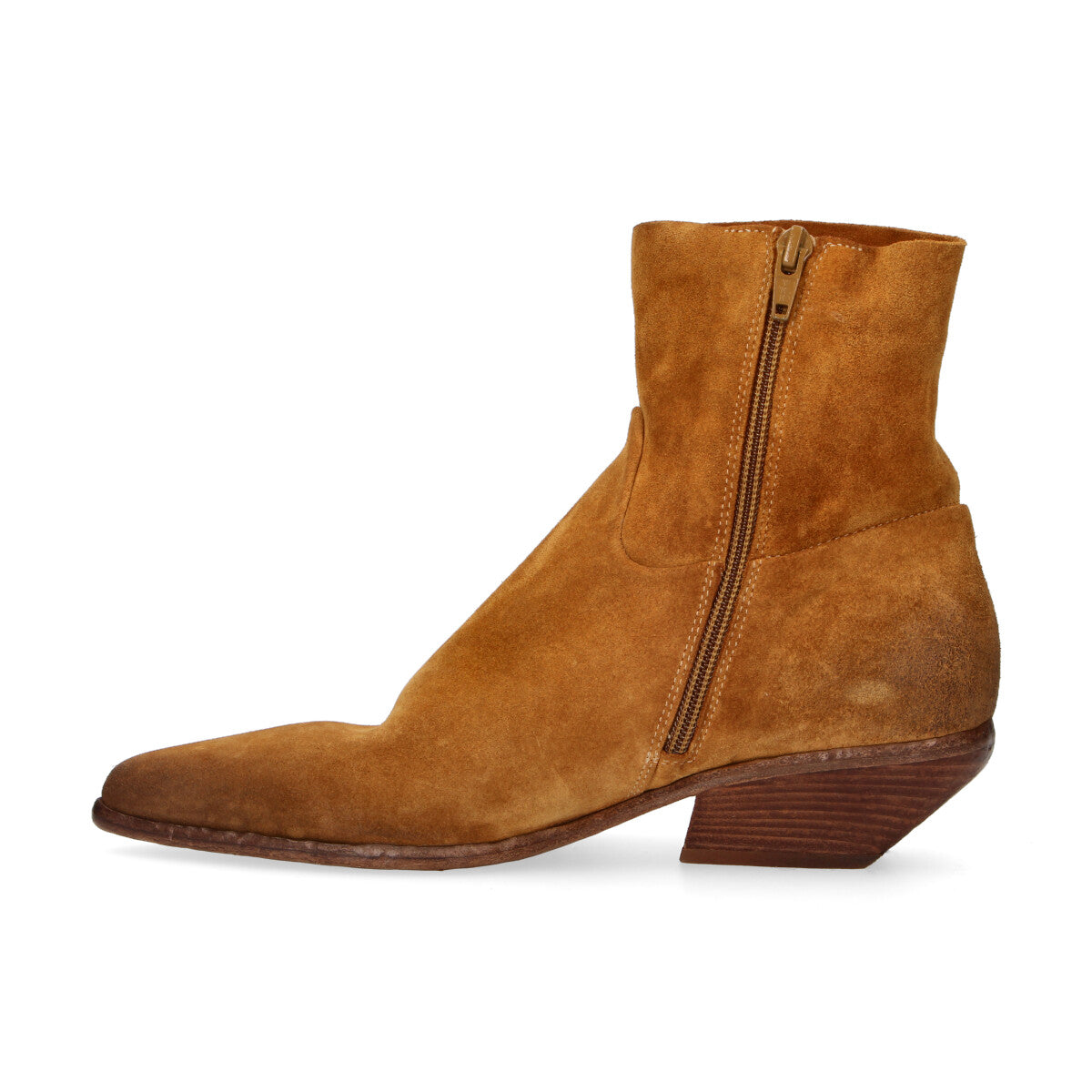 Elena iachi tronchetto texano in camoscio cuoio