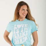 Mc2 Saint Barth t-shirt love is in SB azzurra