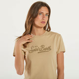 Mc2 Saint Barth t-shirt emilie SB strass beige