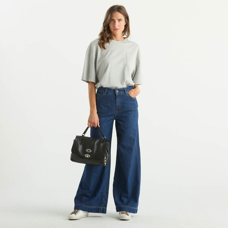 Maxmara maglia manica corta girocollo grigia