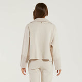 Dondup felpa over con collo camionneur beige