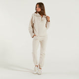 Dondup felpa over con collo camionneur beige