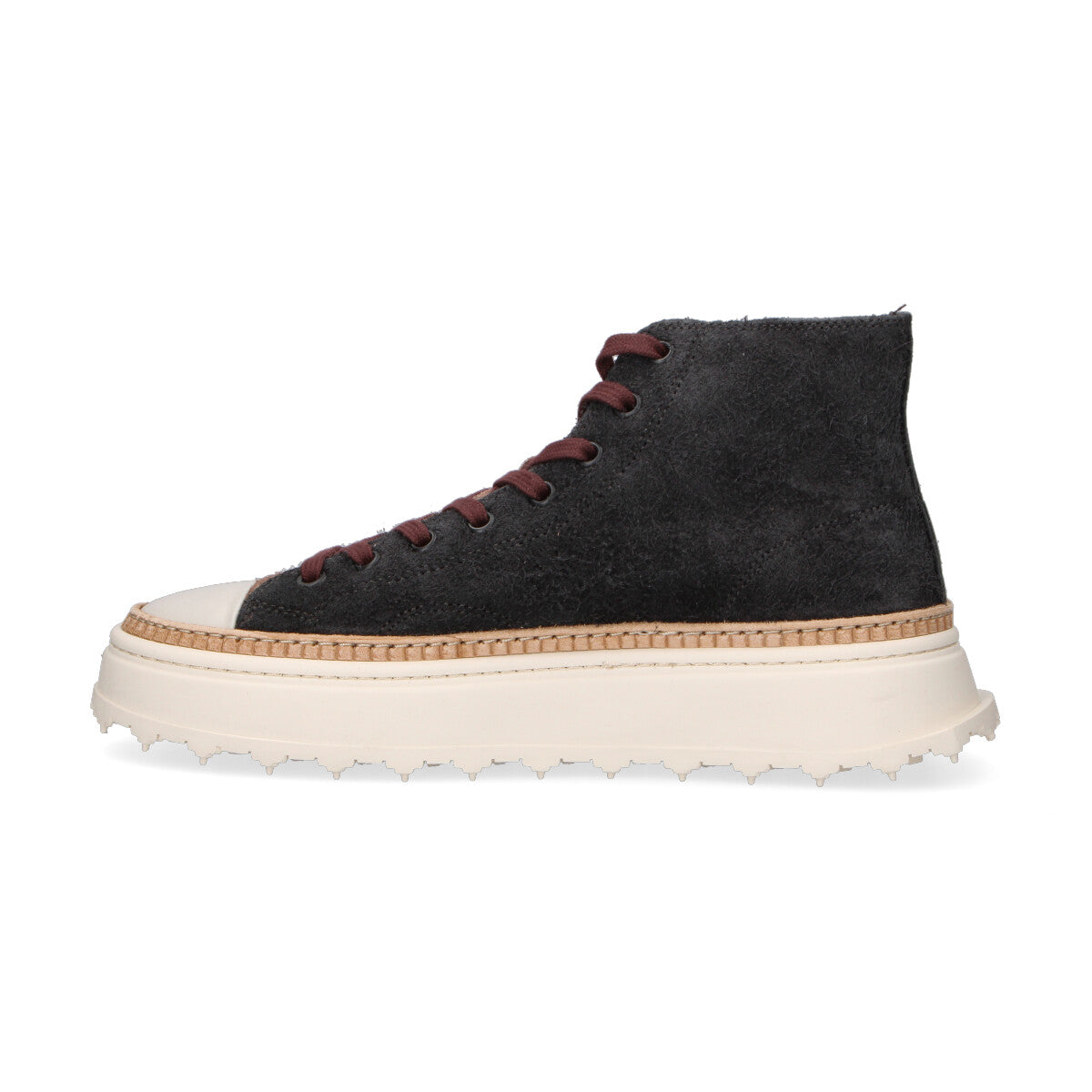 BePositive sneaker Cuprace alta camoscio blu