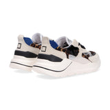 D.A.T.E. Sneaker Fuga pony leopard white