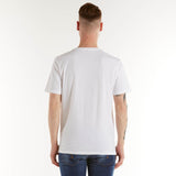Effek t-shirt sunset beach tessuto bianco