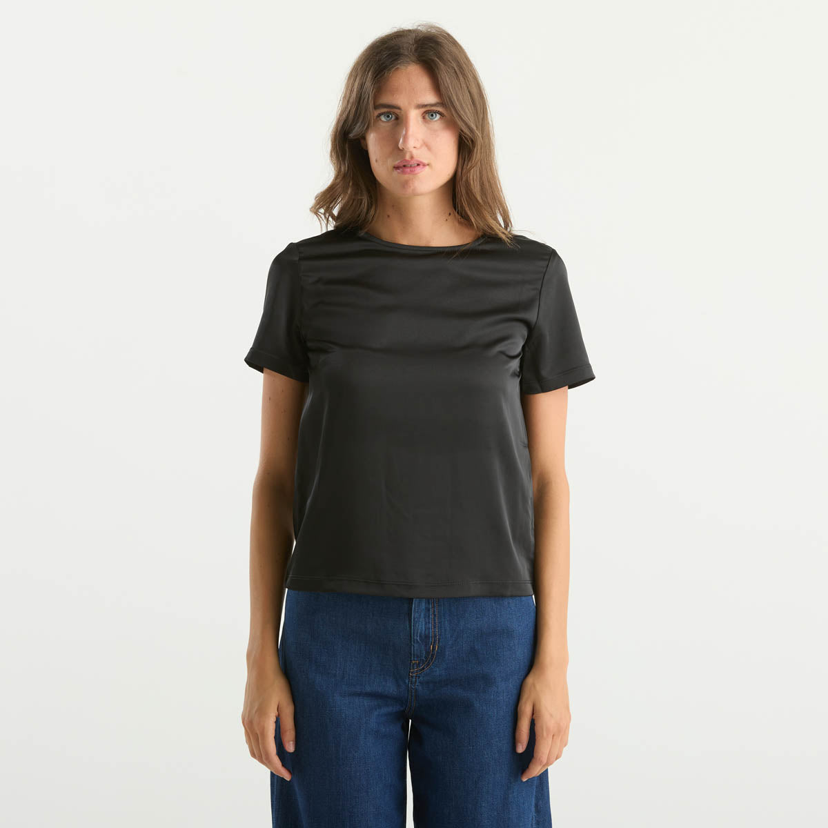 Maxmara blusa in maglia girocollo nera