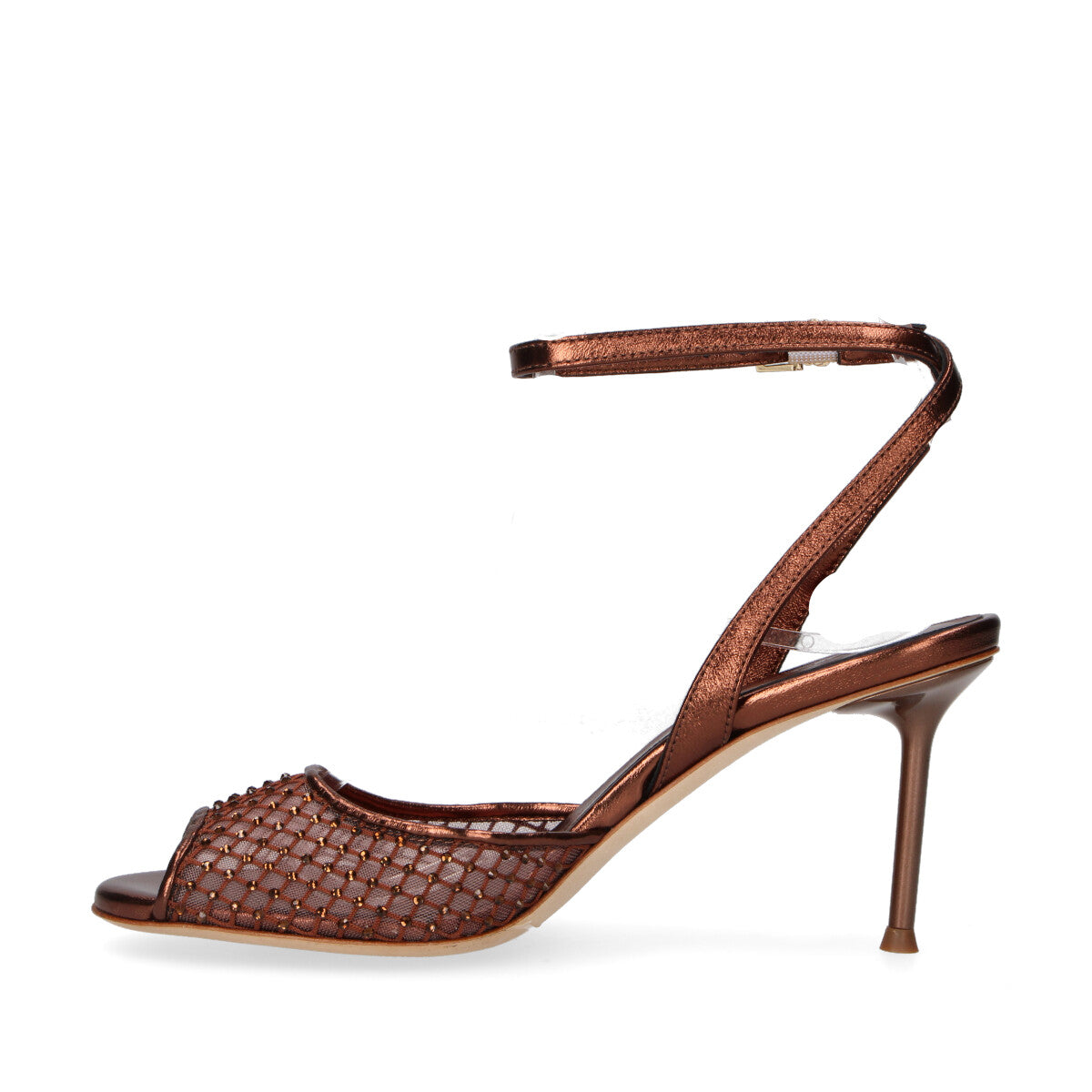 Sergio Levantesi sandalo Ginger con strass marrone