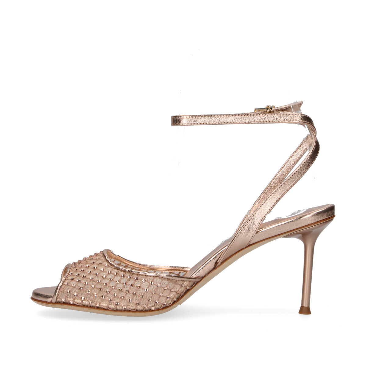 Sergio Levantesi sandalo Ginger strass rose gold