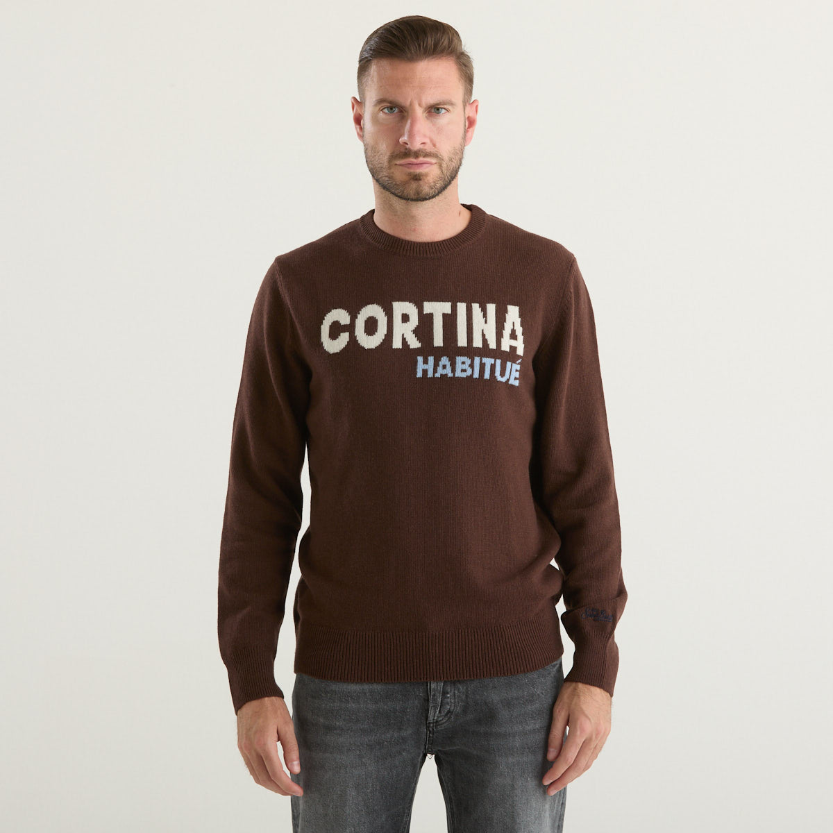 Mc2 Saint Barth maglione cortina habituè marrone