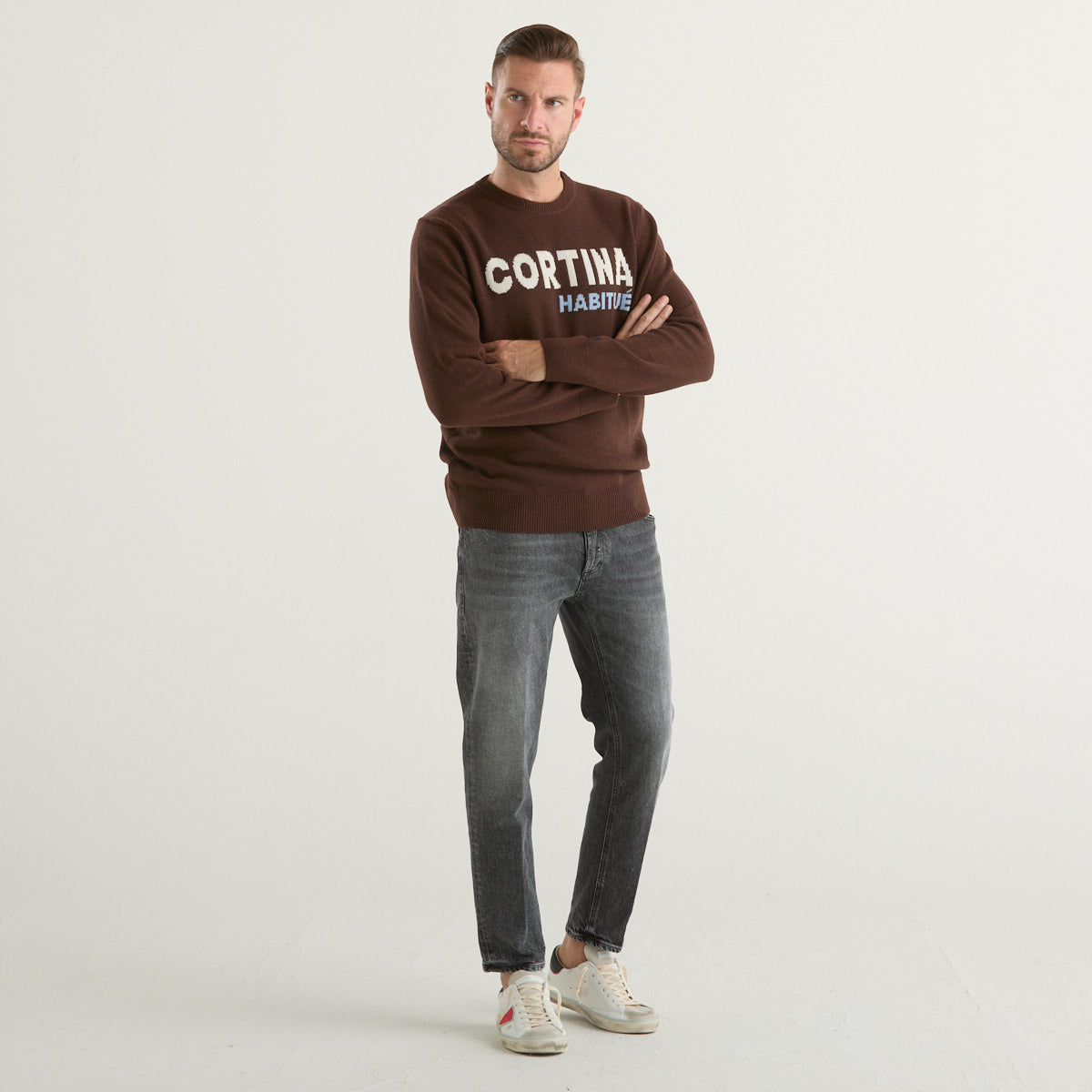 Mc2 Saint Barth maglione cortina habituè marrone