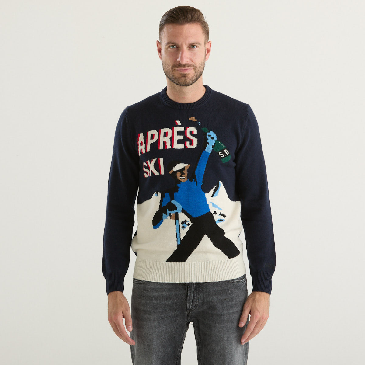 Mc2 Saint Barth maglione apres ski champ blu