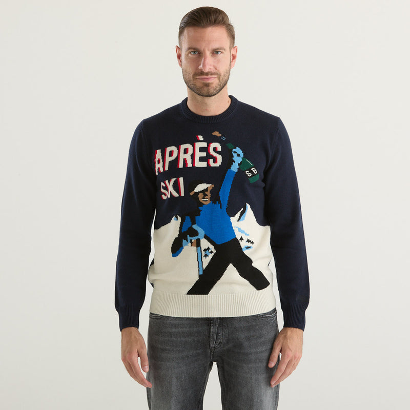 Mc2 Saint Barth maglione apres ski champ blu