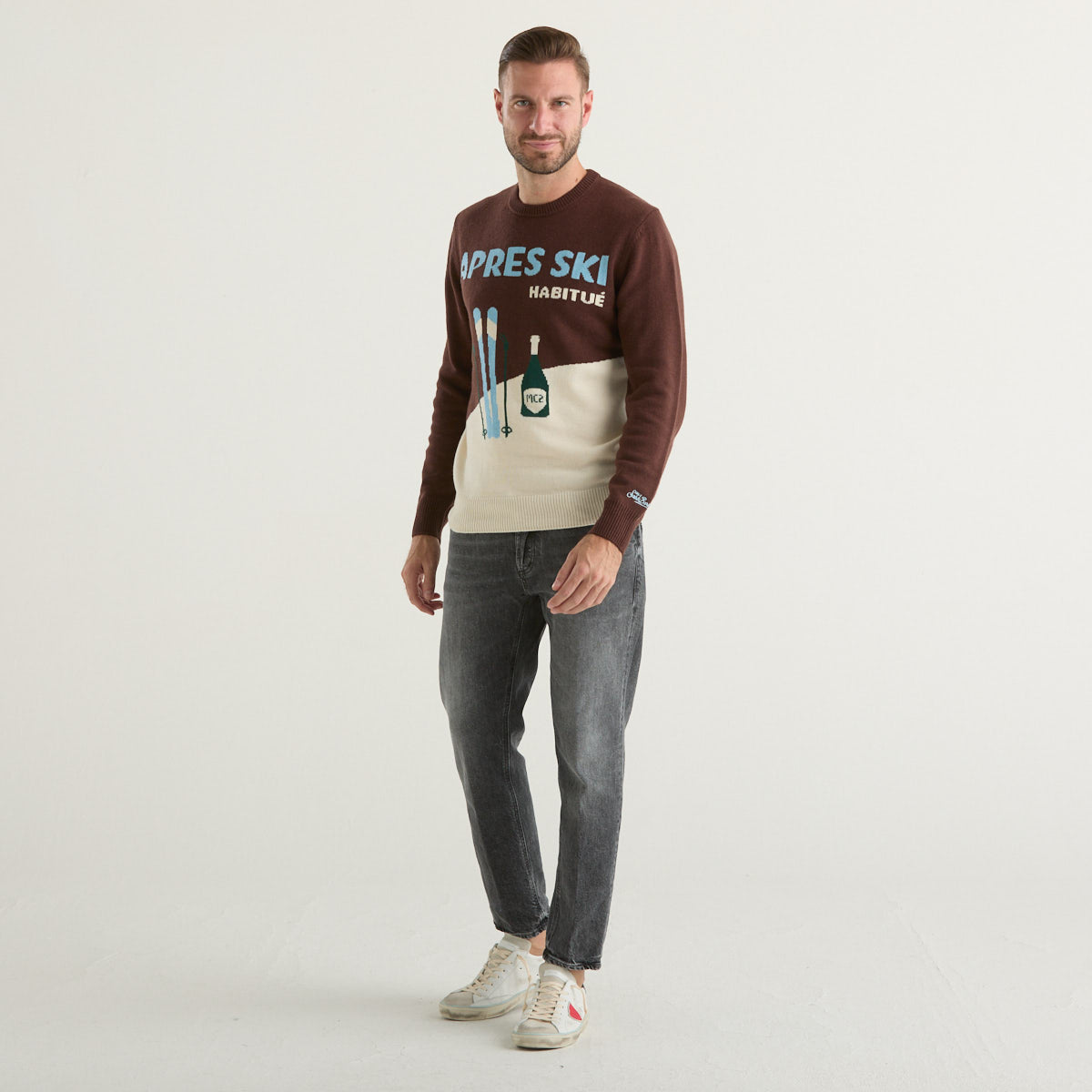 Mc2 Saint Barth maglione apres ski marrone