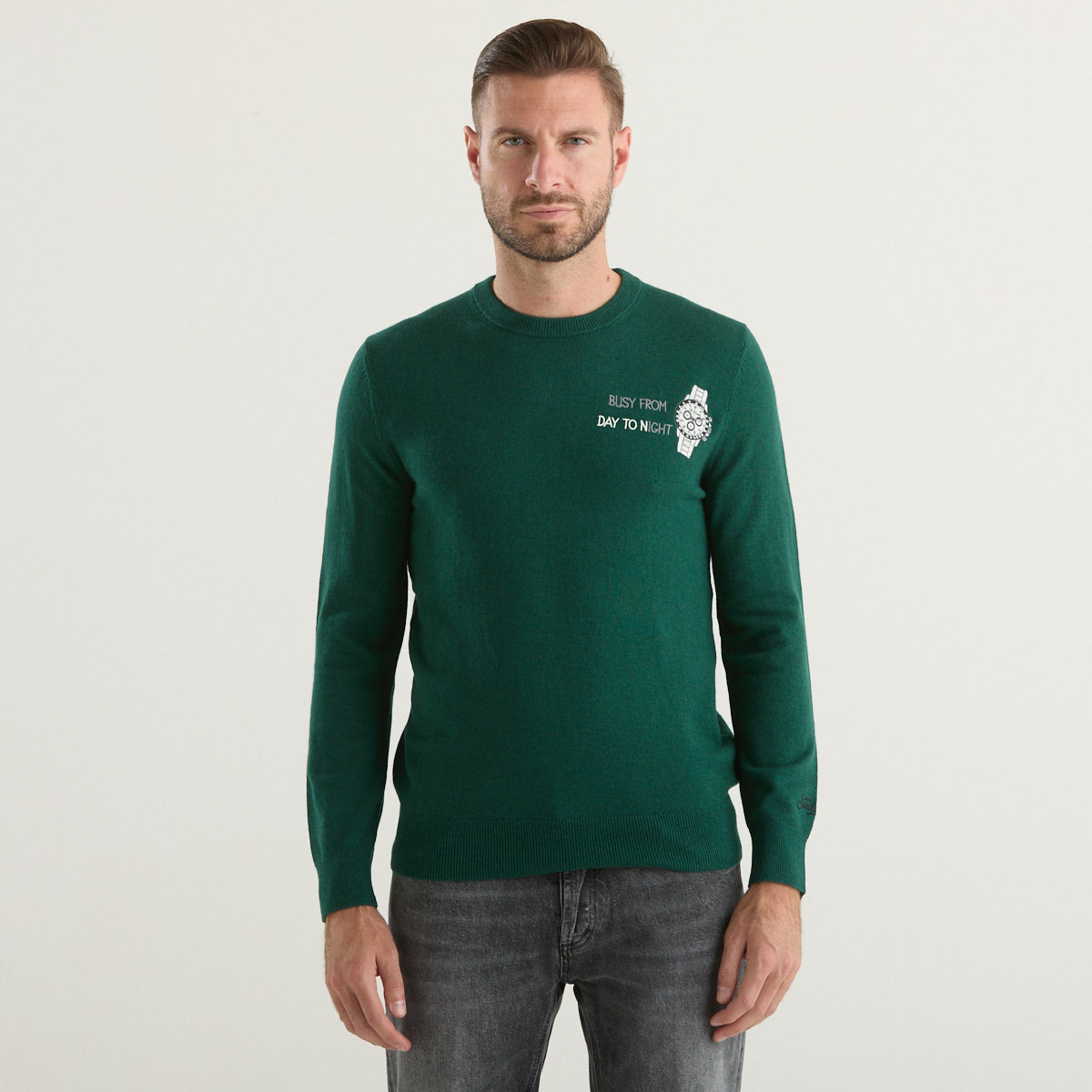 Mc2 Saint Barth maglione busy watch verde