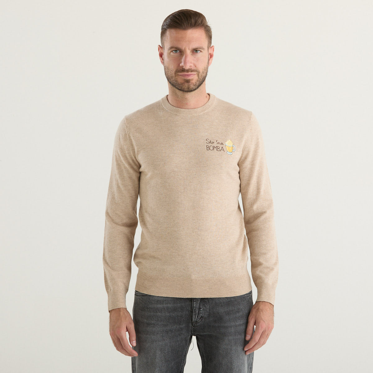 Mc2 Saint Barth maglione baileys crema beige