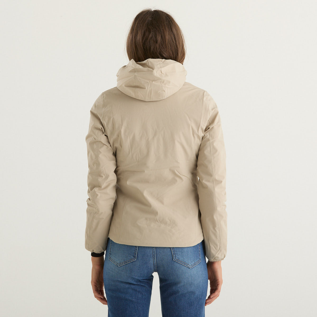 K-way giubbino con cappucio reversibile blu/beige