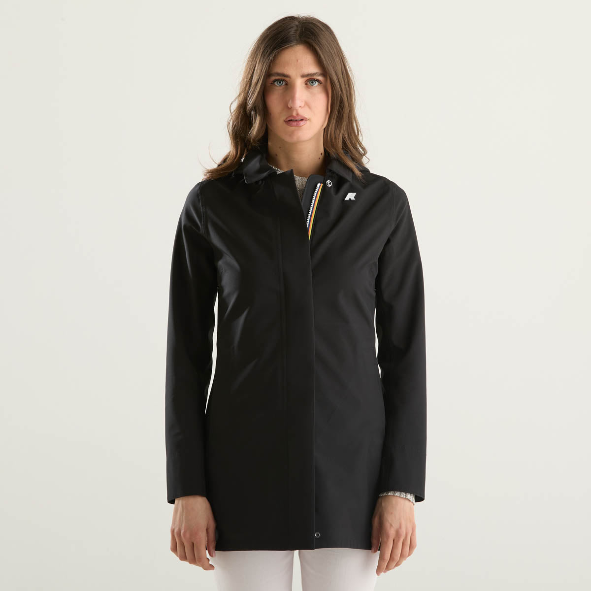 K-Way giubbino in tessuto tecnico nero