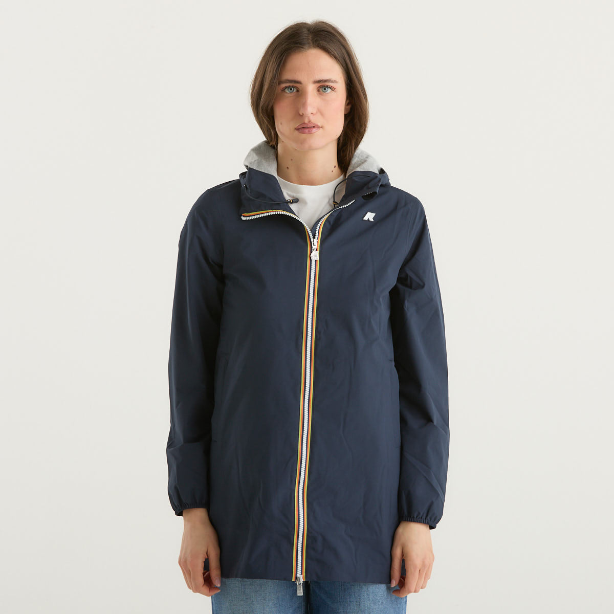 K-Way giubbino lungo leggero blu