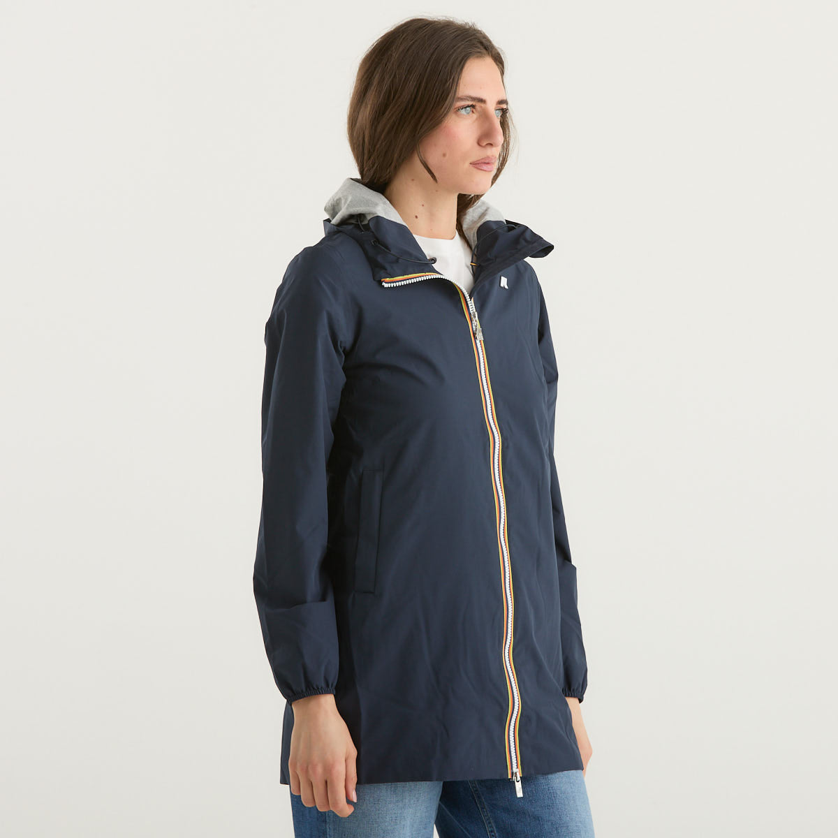 K-Way giubbino lungo leggero blu