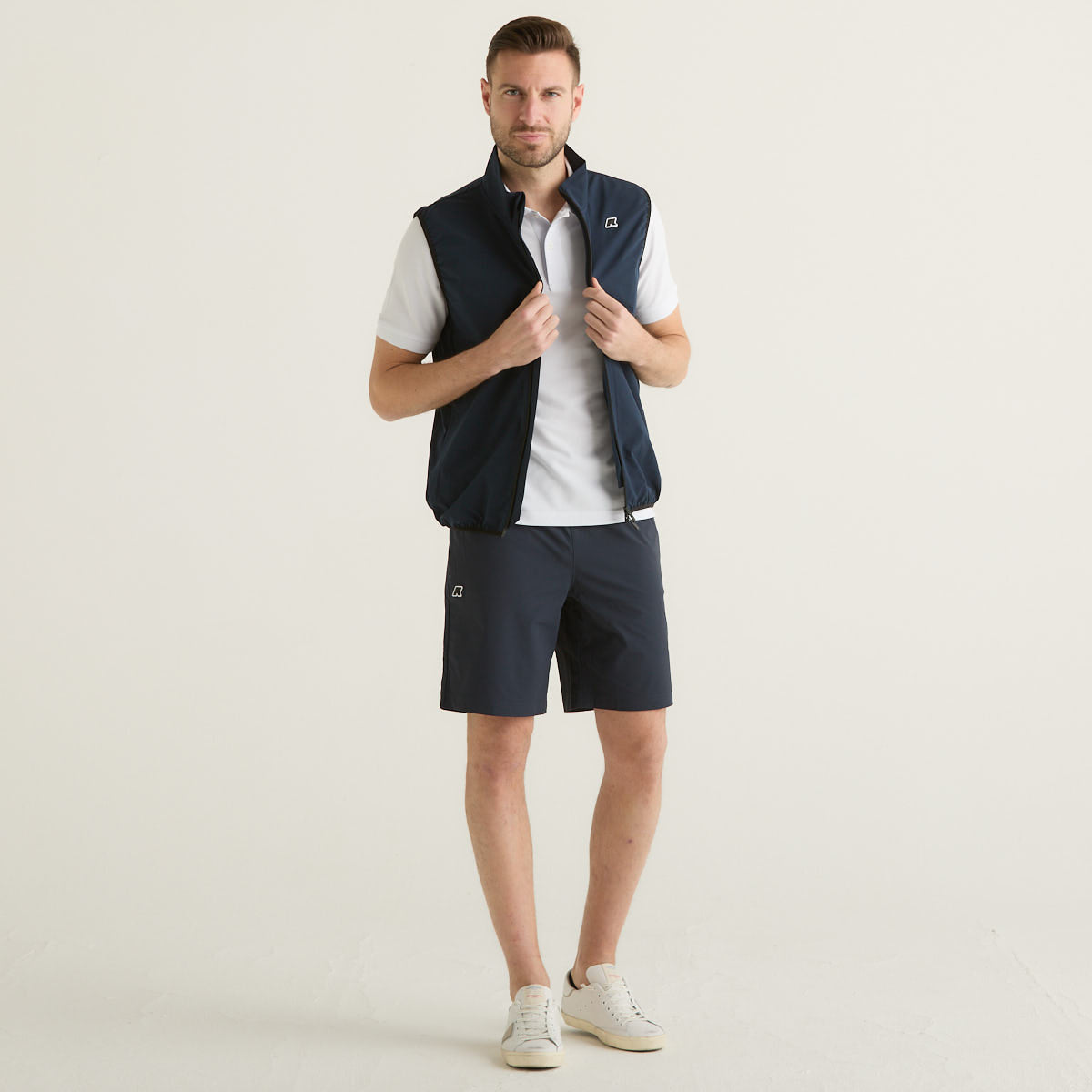 K-way gilet in tessuto blu
