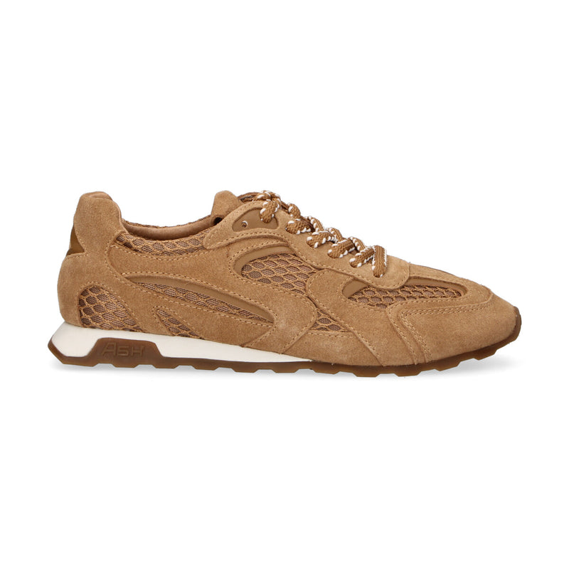 Ash sneaker Kasar Net in camoscio Moka Mou