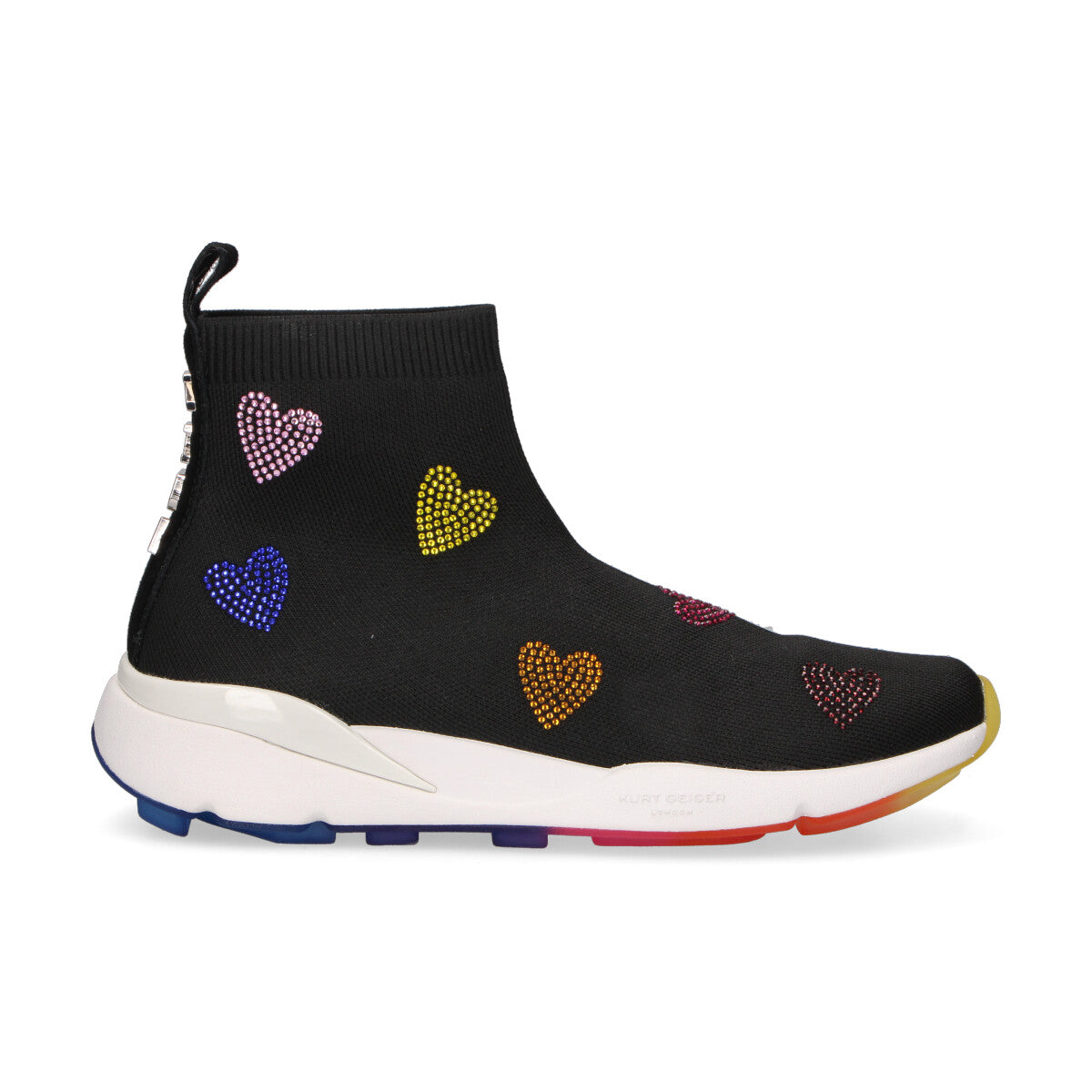 Kurt Geiger sneaker Knit Sock Runner tessuto nera
