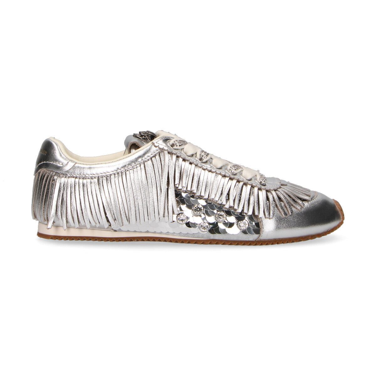 Kurt Geiger sneaker Islington Fringe argento