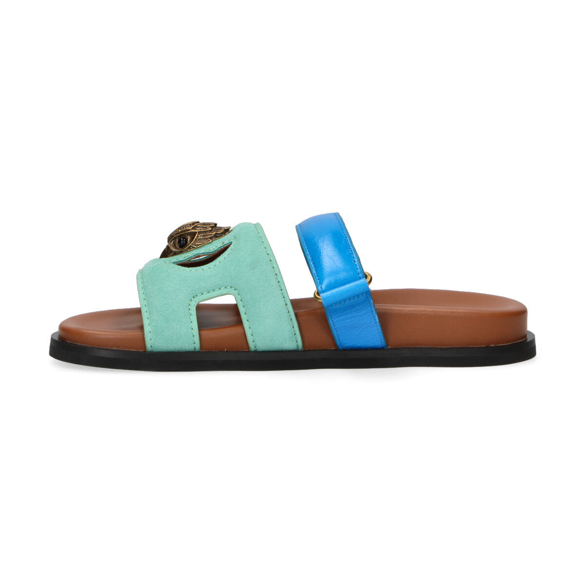 Kurt Geiger ciabatta Eagle Cut Out azzurro verde