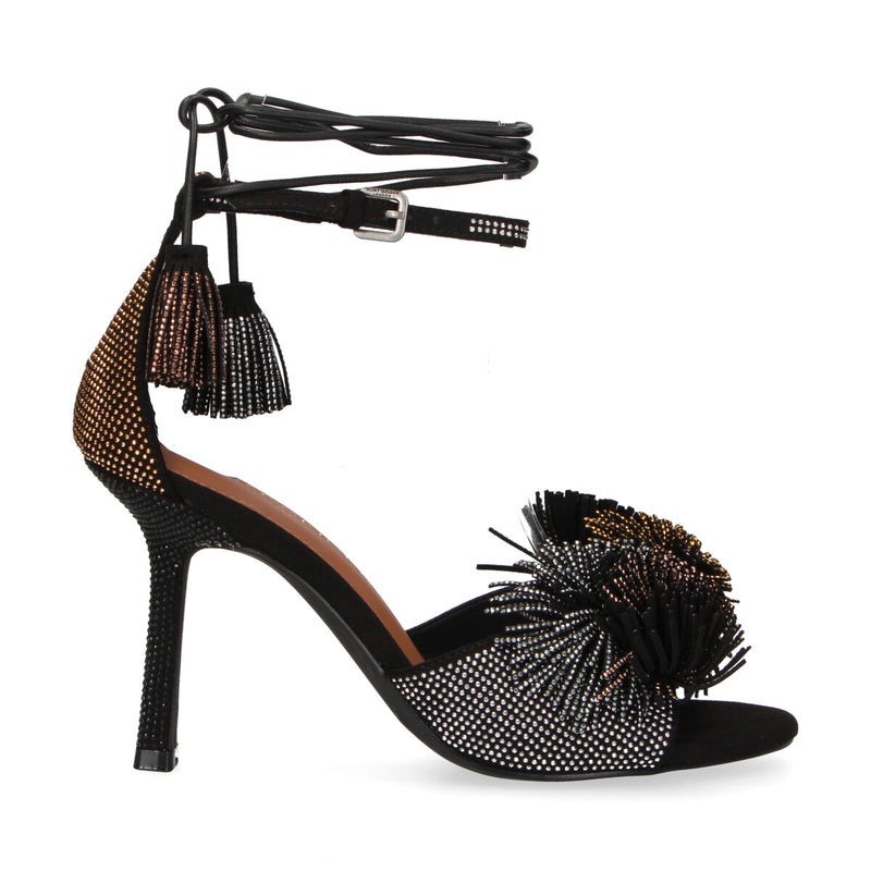 Kurt Geiger sandalo  Pom Pom nero