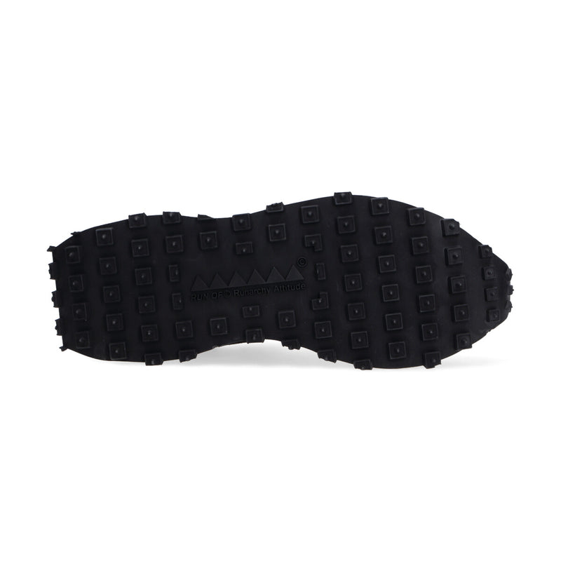 Run Of sneaker Kripto camoscio nylon nero