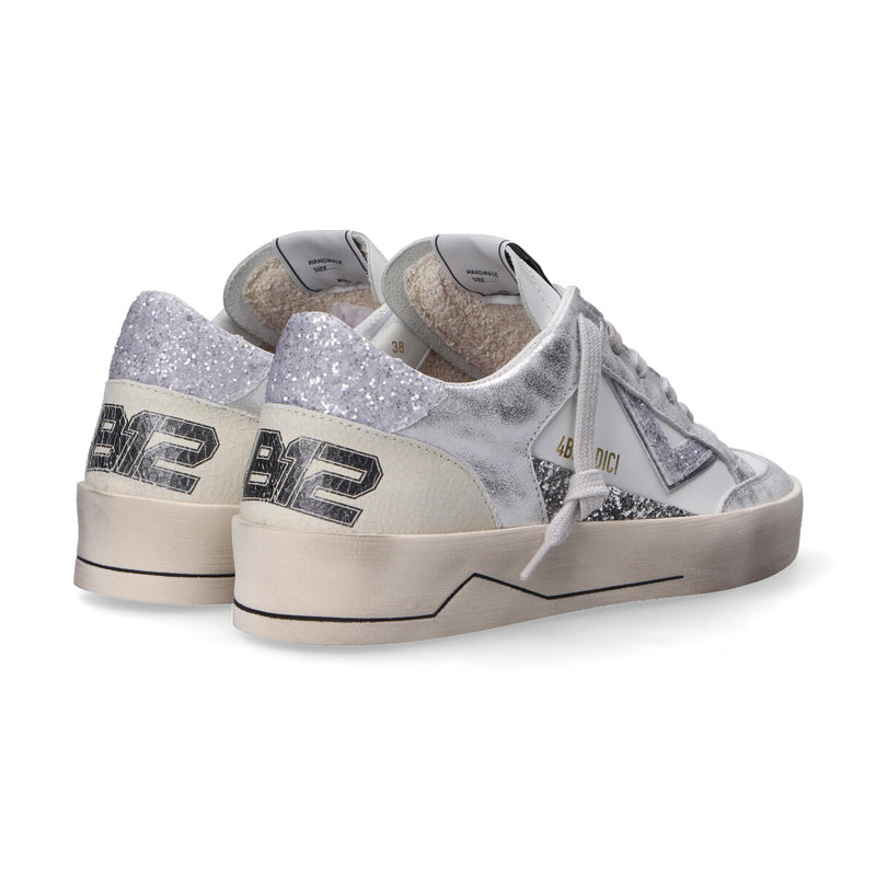 4B12 sneaker Kyle bianco argento