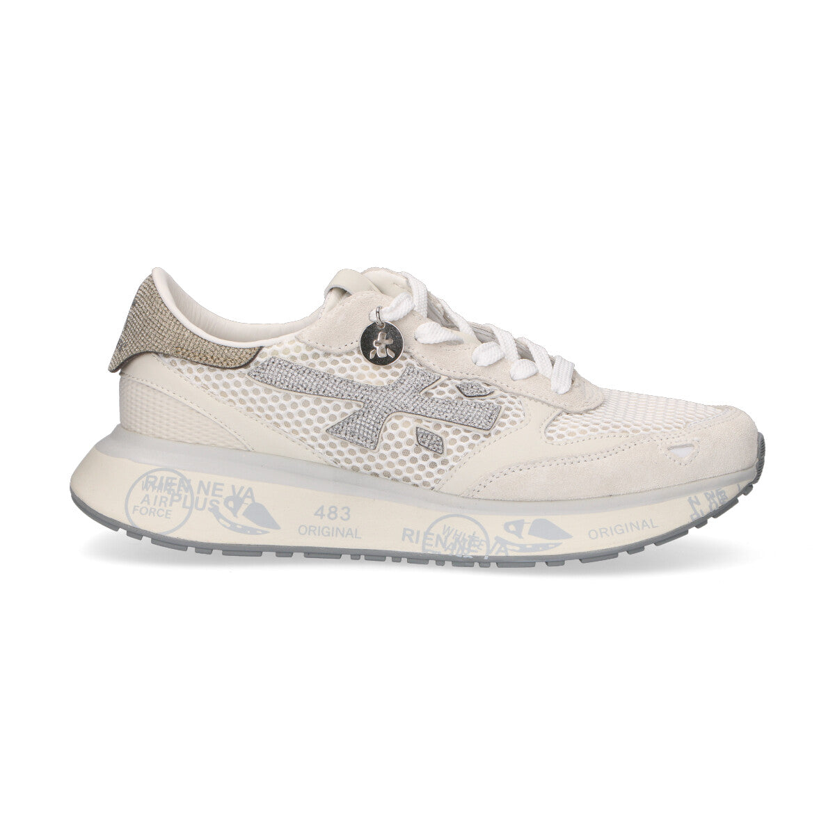 Premiata sneaker Lauryn in nylon panna