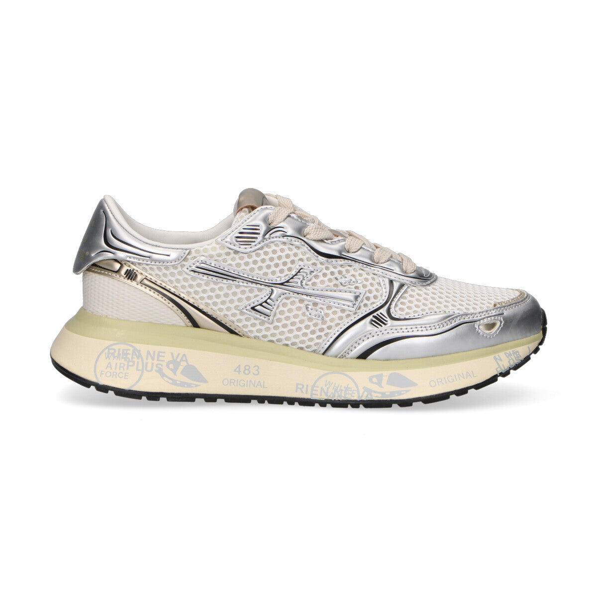 Premiata sneaker Lauryn in nylon argento