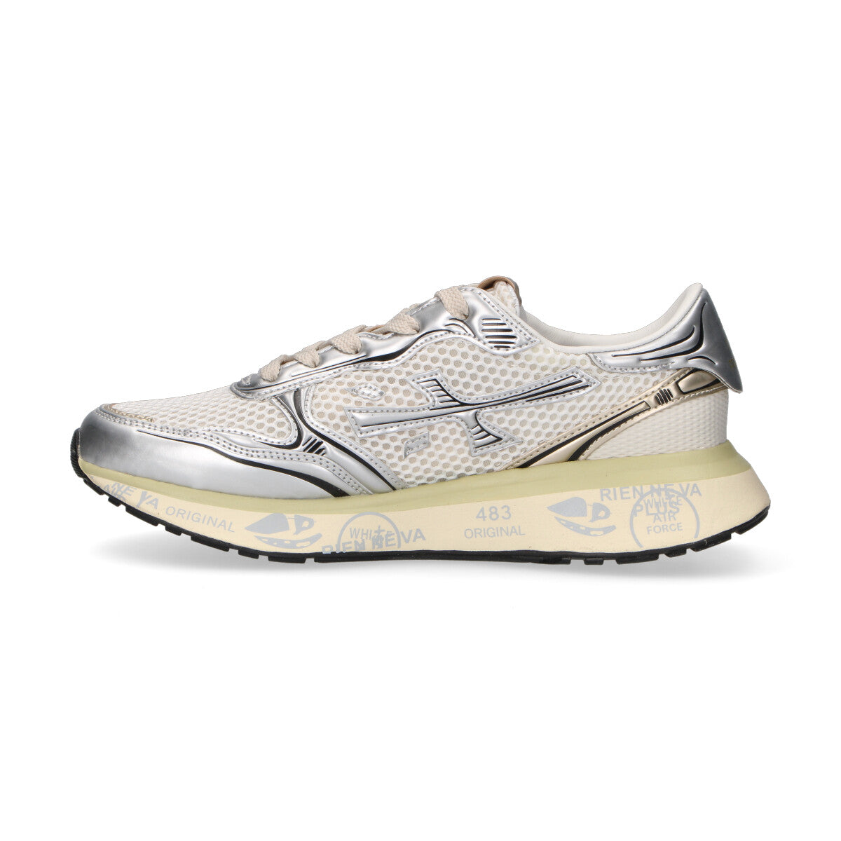 Premiata sneaker Lauryn in nylon argento